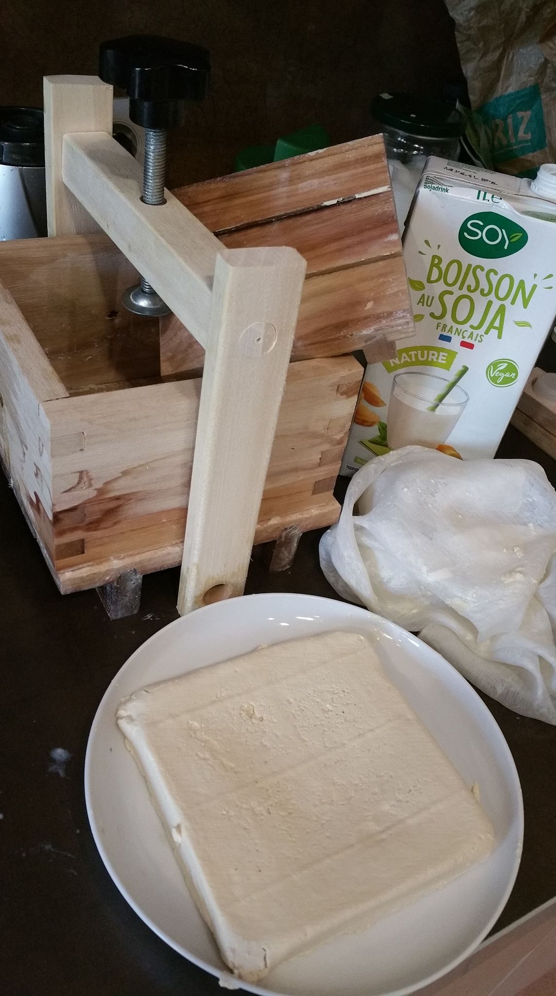 Mon premier tofu lactofermenté