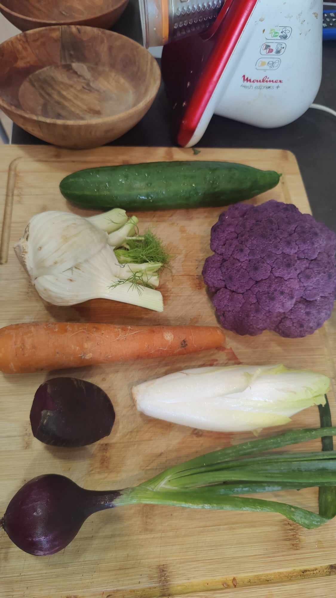 Crudités colorées