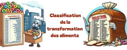 Classification de la transformations des aliments