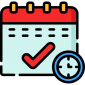 Calendrier Calendrier prendre rendez-vous icône